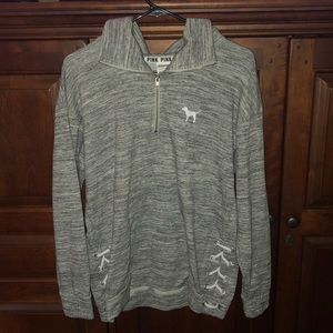 Grey quarter zip from VS pink